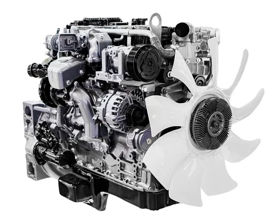 Diesel engine with cooling fan